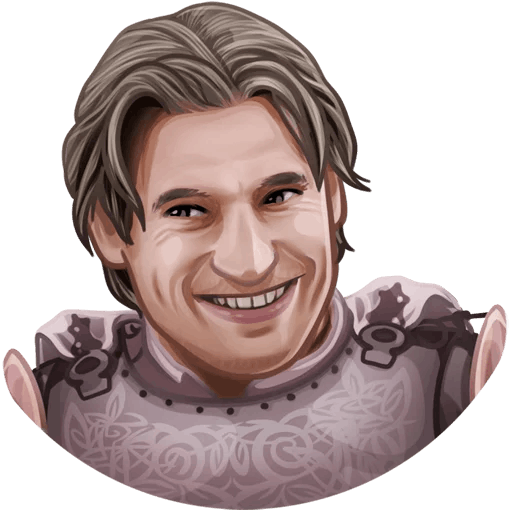 here is a Jaime Lannister from the Game of Thrones collection for sticker mania