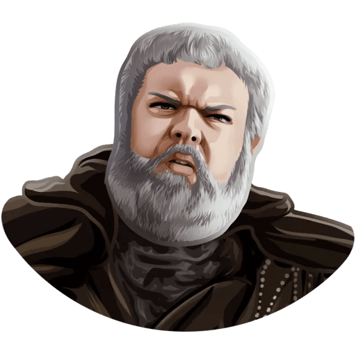 here is a Hodor from the Game of Thrones collection for sticker mania