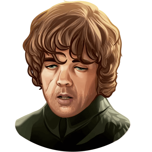 here is a Tyrion Lannister from the Game of Thrones collection for sticker mania