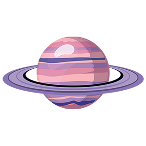 here is a Saturn Planet Sticker  from the Outer Space collection for sticker mania
