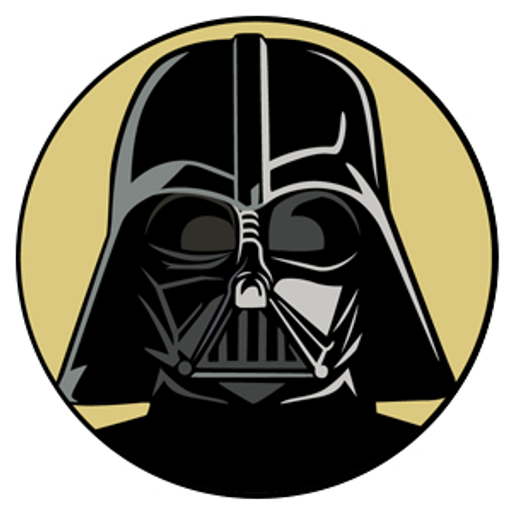 here is a Star Wars Darth Vader Round Sticker from the Star Wars collection for sticker mania