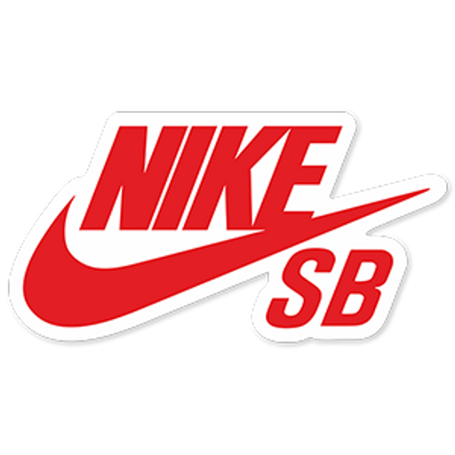 here is a Red Nike SB Logo Sticker from the Skateboard collection for sticker mania
