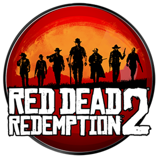 here is a Red Dead Redemption 2 Round Sticker from the Games collection for sticker mania
