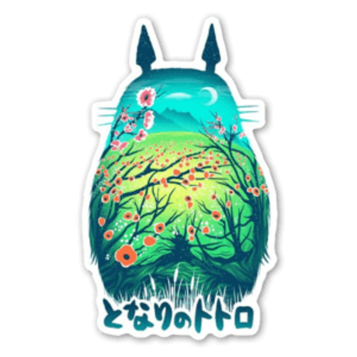 here is a My Neighbor Totoro by Victor Vercesi sticker from the Anime collection for sticker mania
