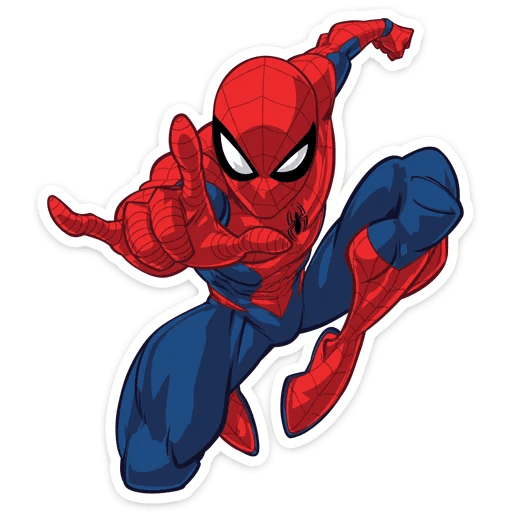 here is a Spider-Man Leap Into Action Sticker from the Spider-Man collection for sticker mania