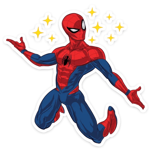 here is a Spider-Man Kawaii Stars Sticker from the Spider-Man collection for sticker mania