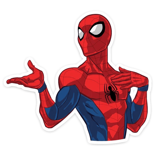 here is a Spider-Man Conversation Sticker from the Spider-Man collection for sticker mania
