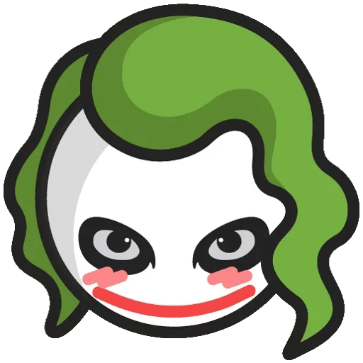 here is a DC Chibi Joker Sticker from the Chibi Marvel & DC comics collection for sticker mania