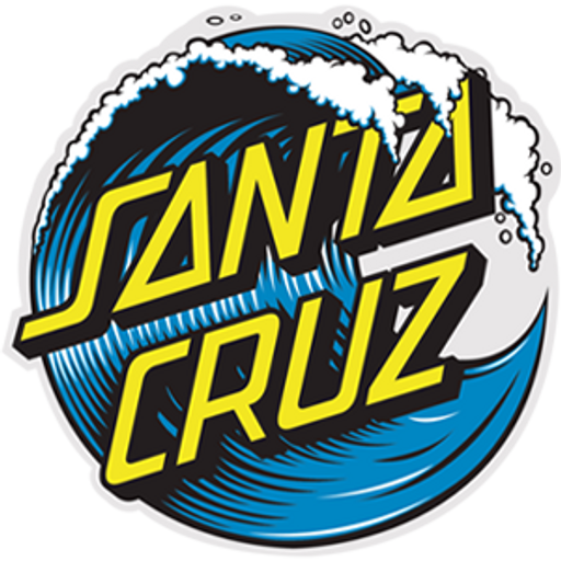 here is a Santa Cruz Wave Dot Logo Sticker from the Skateboard collection for sticker mania