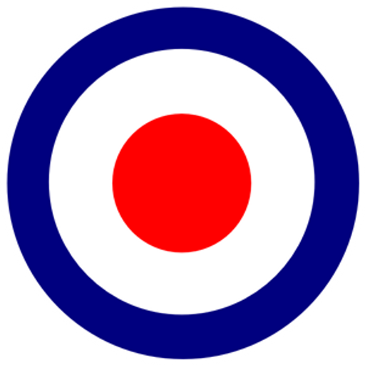 here is a Royal Air Force logo Bullseye Sticker from the Logo collection for sticker mania