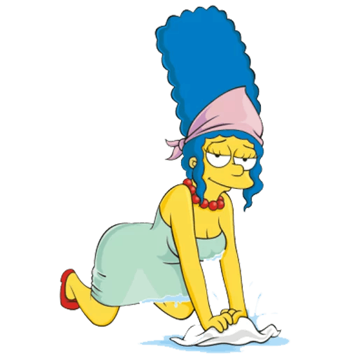 here is a Marge Simpson House Cleaning Sticker from the The Simpsons collection for sticker mania