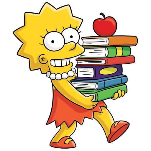 here is a Lisa Simpson Study Motivation from the The Simpsons collection for sticker mania