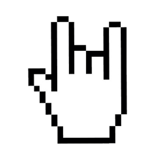 here is a Rock Hand for Web Sticker from the Into the Web collection for sticker mania