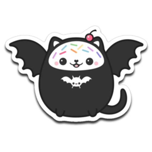 here is a The Kawaii Kitty - Sugarhai Sticker from the Cute Cats collection for sticker mania