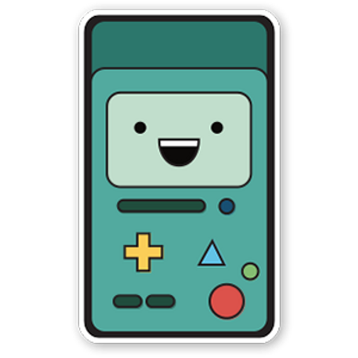 here is a Adventure Time - BMO Sticker from the Adventure Time collection for sticker mania