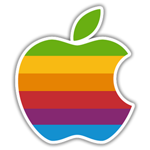 here is a Apple Color Logo Sticker from the Logo collection for sticker mania