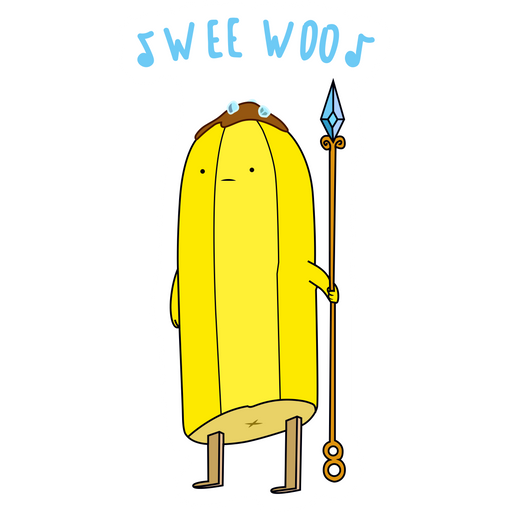 here is a Adventure Time Banana Guard Wee Woo Sticker from the Adventure Time collection for sticker mania