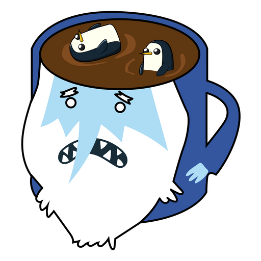 here is a Adventure Time Ice King Tea Cup Sticker from the Adventure Time collection for sticker mania