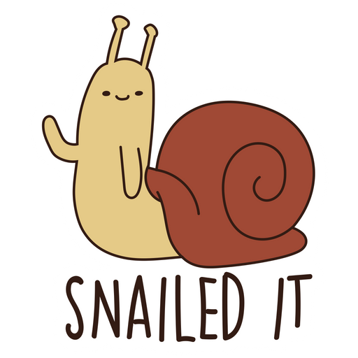 here is a Adventure Time Snail Snailed It Sticker from the Adventure Time collection for sticker mania