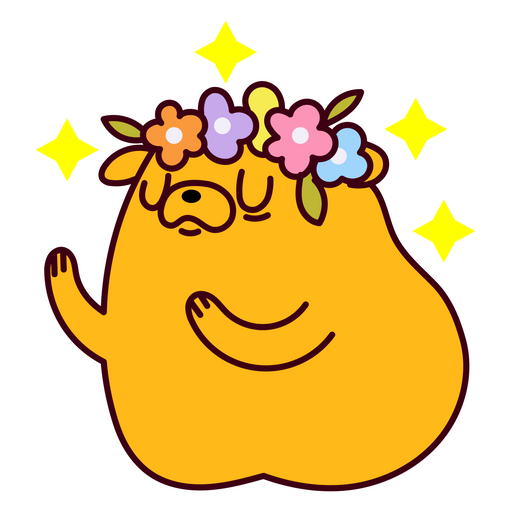 here is a Adventure Time Jake and Flowers Sticker from the Adventure Time collection for sticker mania