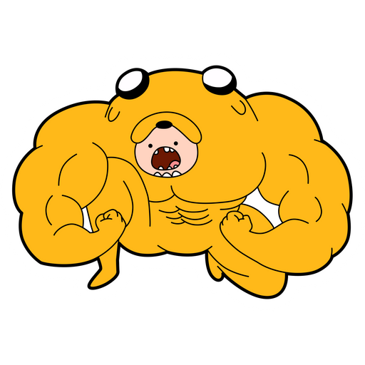 here is a Adventure Time Jake Suit Sticker from the Adventure Time collection for sticker mania