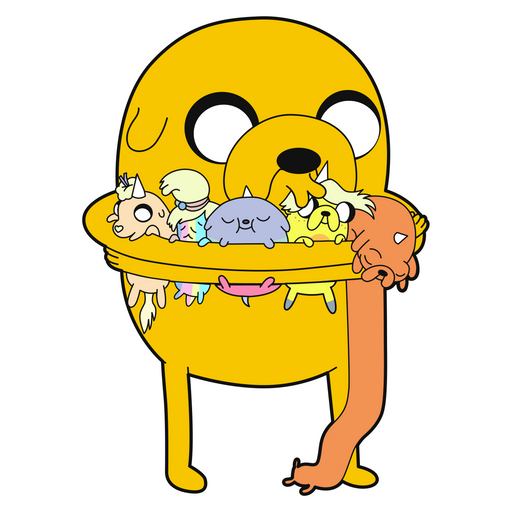 here is a Adventure Time Jake's Children Sticker from the Adventure Time collection for sticker mania