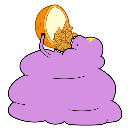 here is a Adventure Time LSP Eating Snacks Sticker from the Adventure Time collection for sticker mania