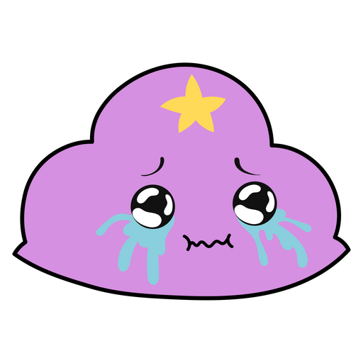 here is a Adventure Time Lumpy Space Princess Crying Sticker from the Adventure Time collection for sticker mania