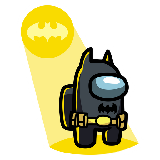 here is a Among Us Batman Sticker from the Among Us collection for sticker mania