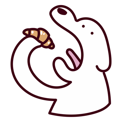 here is a Dog Eating Sticker from the Animals collection for sticker mania