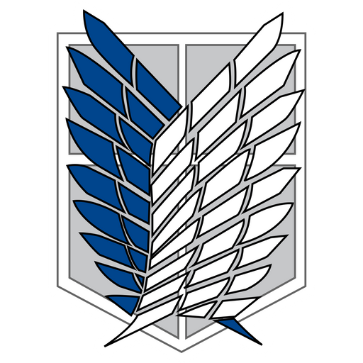 here is a Attack on Titan Survey Corps Logo Sticker from the Anime collection for sticker mania