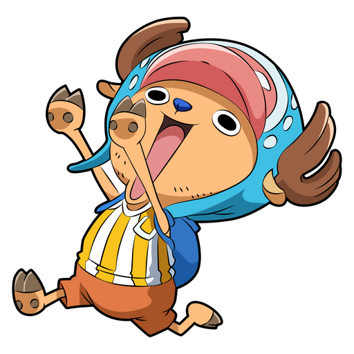 here is a One Piece Tony Tony Chopper Sticker from the One Piece collection for sticker mania
