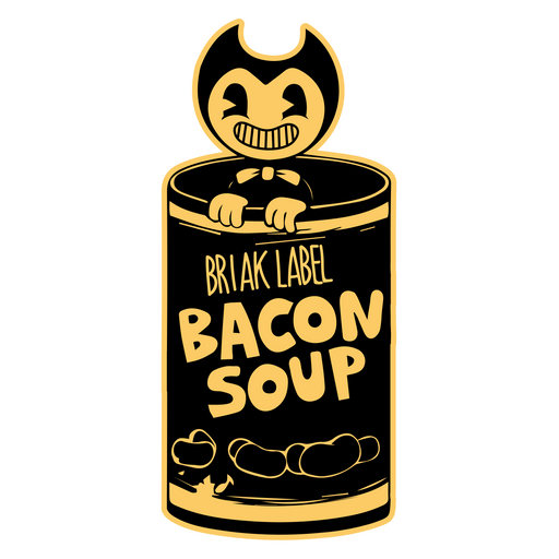 here is a Bendy in Bacon Soup Sticker from the Bendy and the Ink Machine collection for sticker mania