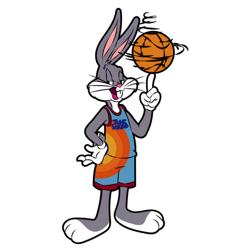 here is a Bugs Bunny Basketball Sticker from the Bugs Bunny collection for sticker mania