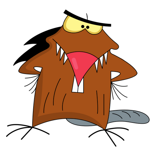 here is a Angry Beavers Daggett Sticker from the Cartoons collection for sticker mania