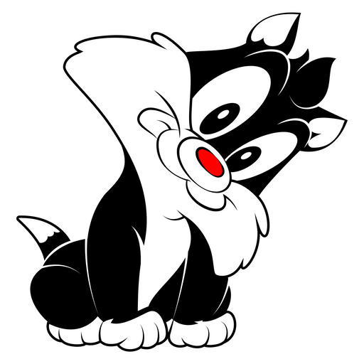 here is a Baby Sylvester Sticker from the Cartoons collection for sticker mania