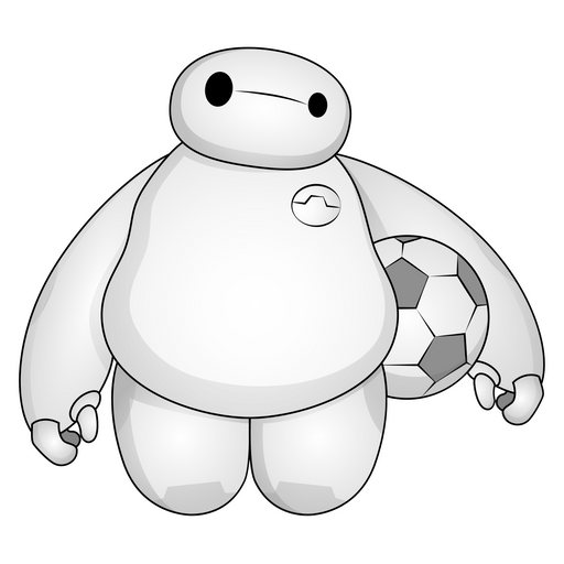 here is a Big Hero 6 Baymax Sticker from the Disney Cartoons collection for sticker mania
