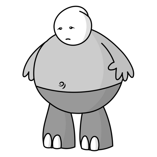 here is a Homestar Runner Strong Sad Sticker from the Cartoons collection for sticker mania
