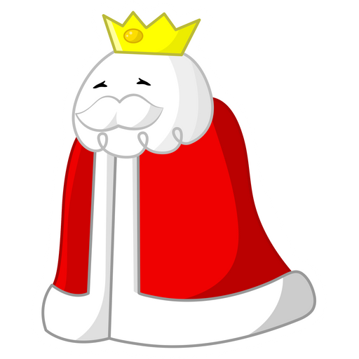 here is a Homestar Runner The King of Town Sticker from the Cartoons collection for sticker mania