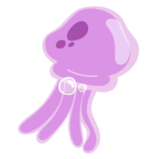 here is a SpongeBob Pink Jellyfish Sticker from the SpongeBob collection for sticker mania