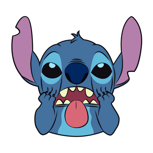 here is a Stitch Making Faces Sticker from the Lilo & Stitch collection for sticker mania