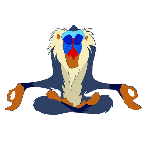 here is a The Lion King Rafiki Sticker from the The Lion King collection for sticker mania