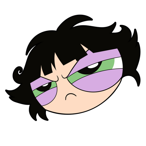 here is a The Powerpuff Girls Tired Buttercup Sticker from the Cartoons collection for sticker mania