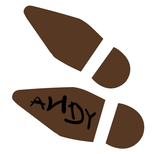 here is a Toy Story Woody's Boot Trace Sticker from the Disney Cartoons collection for sticker mania