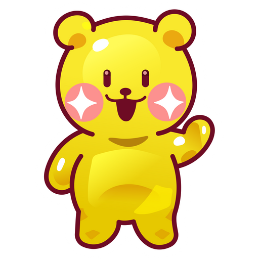 here is a Cookie Run Bear Jelly Sticker from the Cookie Run collection for sticker mania