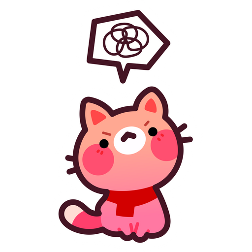 here is a Cat Has Evil Thoughts Sticker from the Cute Cats collection for sticker mania