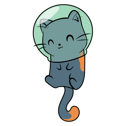 here is a Cute Cat Astronaut Sticker from the Cute Cats collection for sticker mania