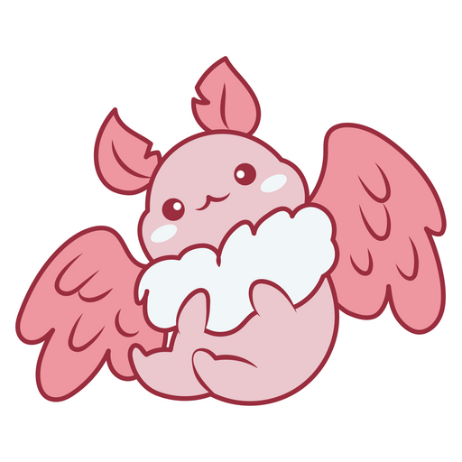 here is a Cryptid Pink Mothman Sticker from the Cute collection for sticker mania