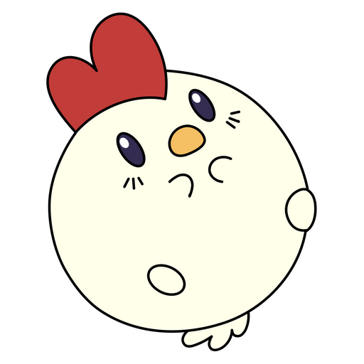 here is a Cute Rooster Sticker from the Cute collection for sticker mania