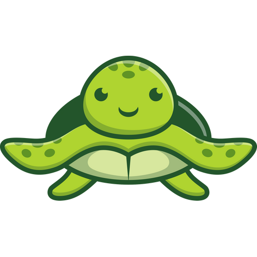 here is a Cute Sea Turtle Sticker from the Cute collection for sticker mania